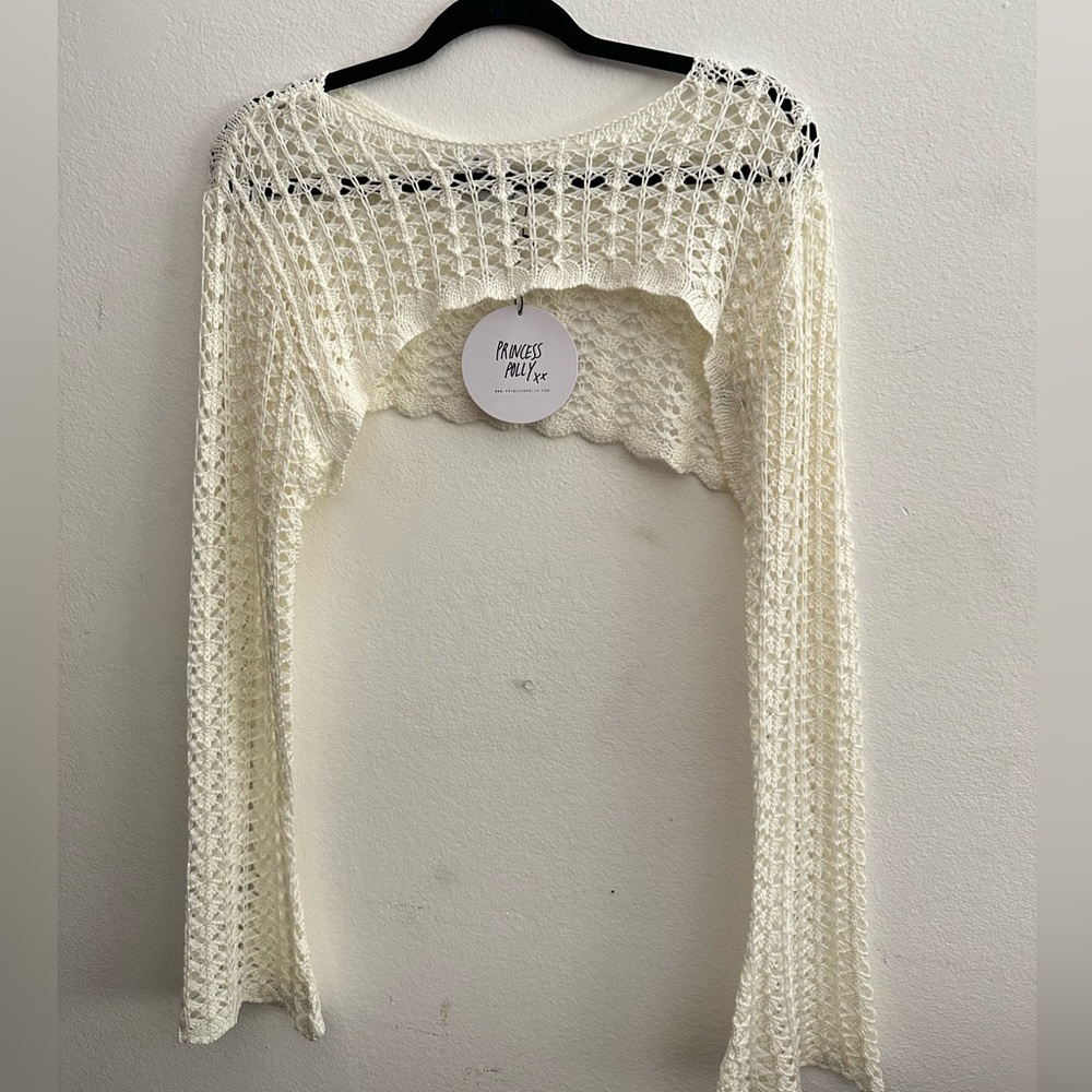 Ivory Princess Polly Crochet Top